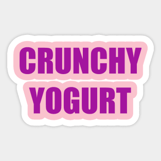 Crunchy Yogurt iCarly Penny Tee Sticker